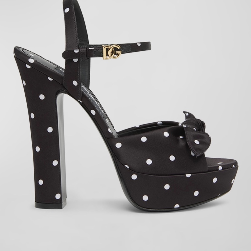 Dolce & Gabbana Black and White Heels - Picture 6 of 7